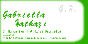 gabriella hathazi business card